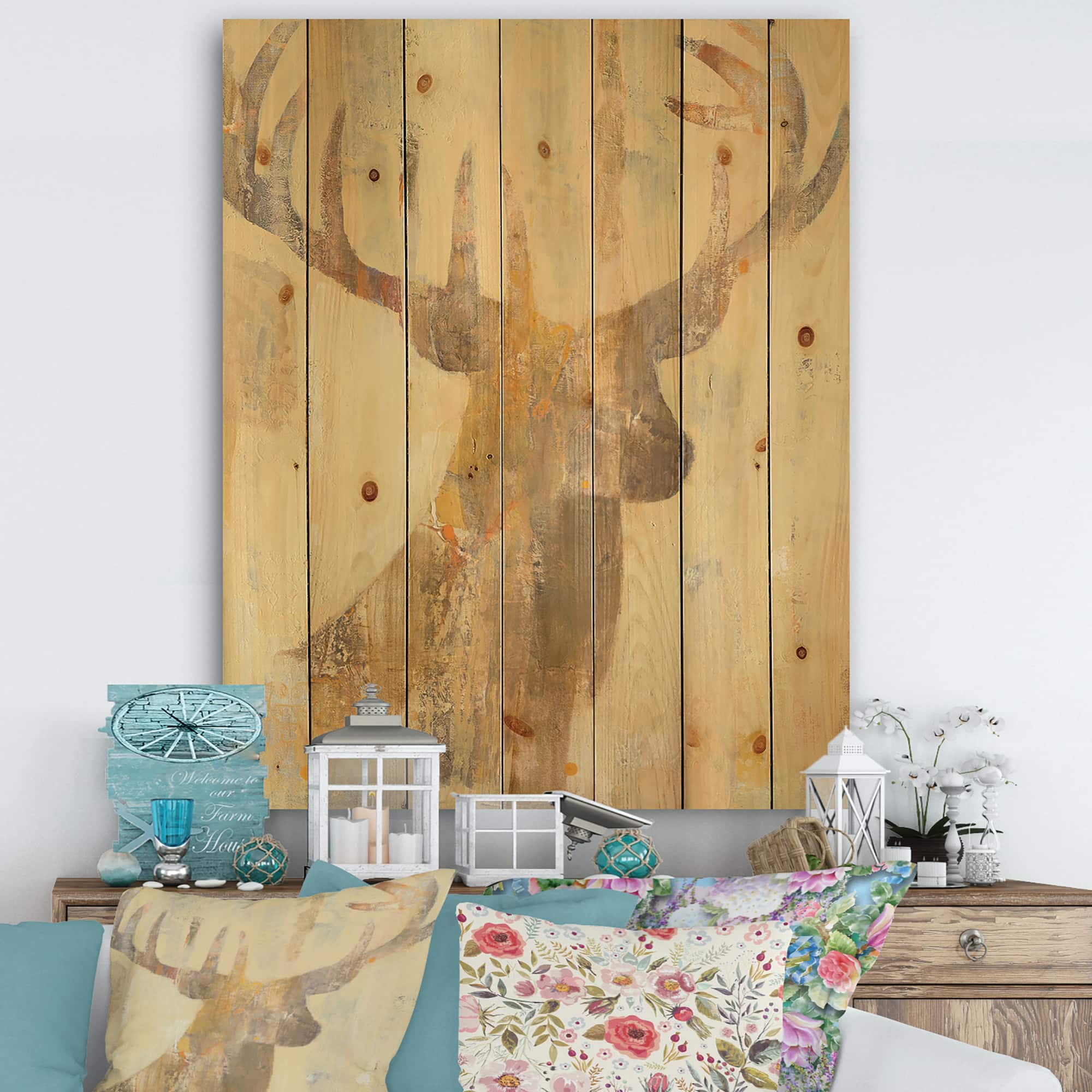 Designart - Golden Deer I